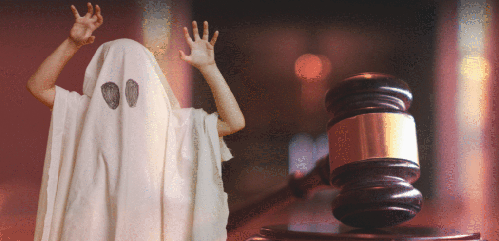ghost in court for property damage